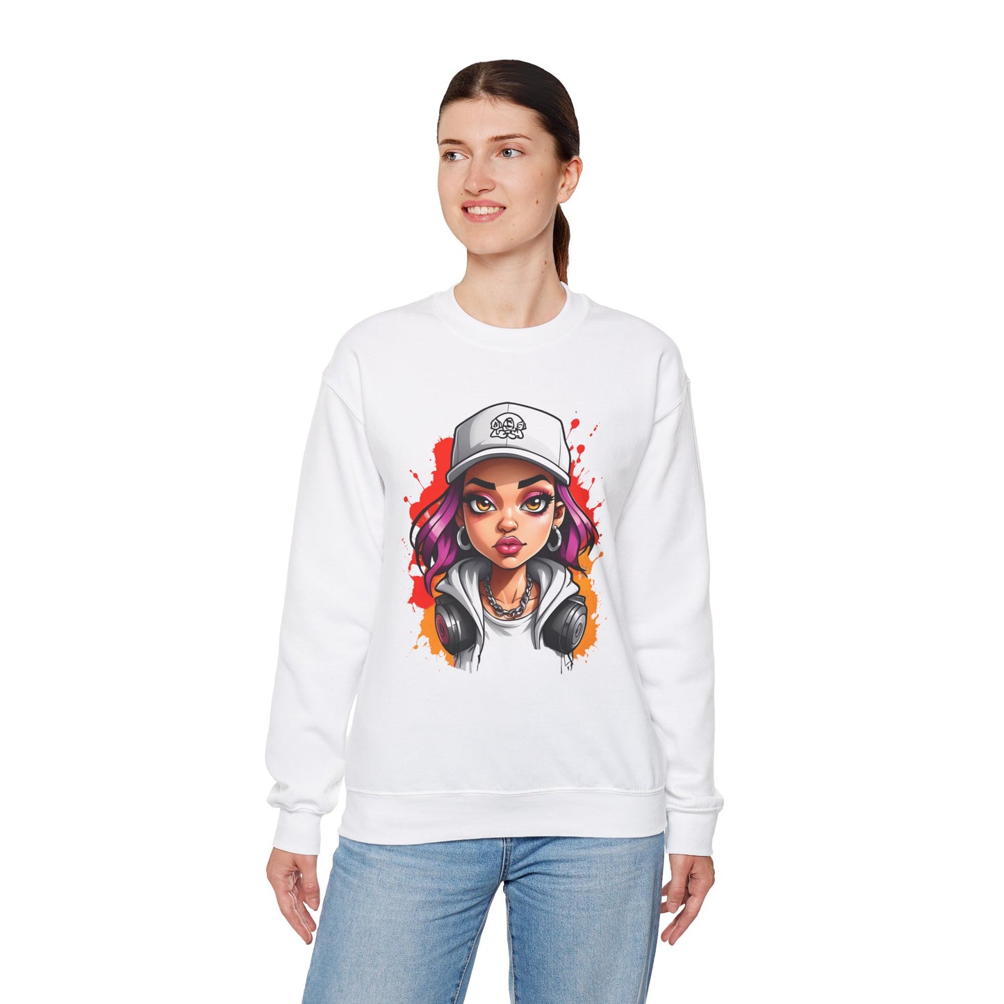 Sweatshirt en coton épais Sasha | Sweatshirt Femme