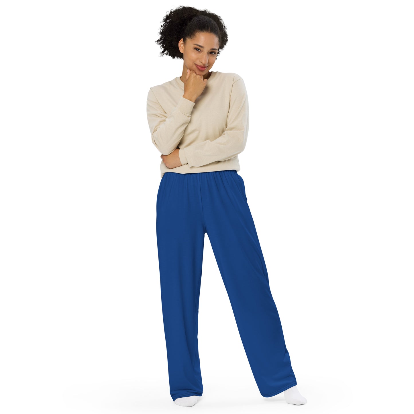 Pantalon large Jerkins Unisexe Bleu Royal